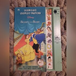 1992 Disney Golden Sound Story Book BEAUTY AND THE BEAST